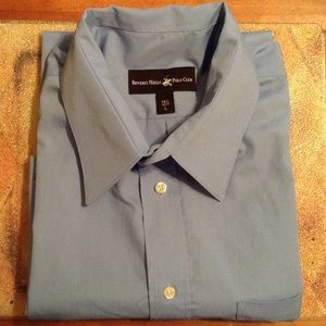Beverly Hills Polo Cub Button Down Men's Shirt BLU